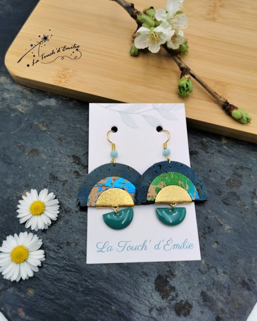 Boucles Arc-en-Ciel Punchy Bleu