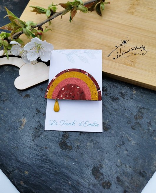 Broche Arc-en-Ciel Coucher de soleil