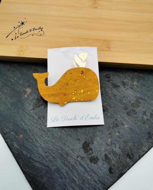 Broche Baleine Soleil