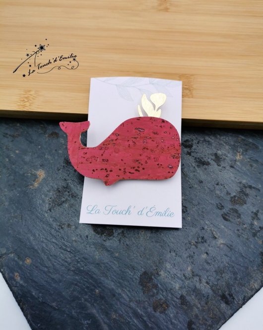 Broche Baleine Pinky