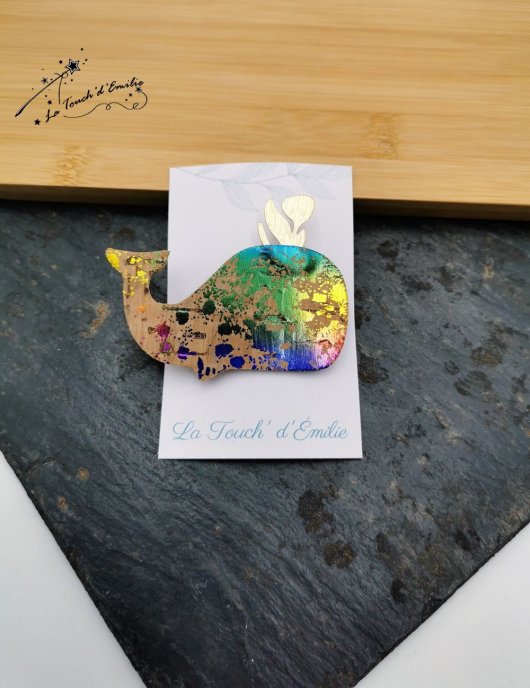 Broche Baleine Punchy Colors