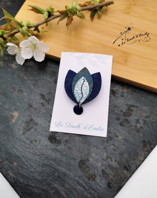 Broche Lotus Nuit étoilée