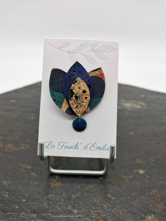 Broche Lotus Bleue