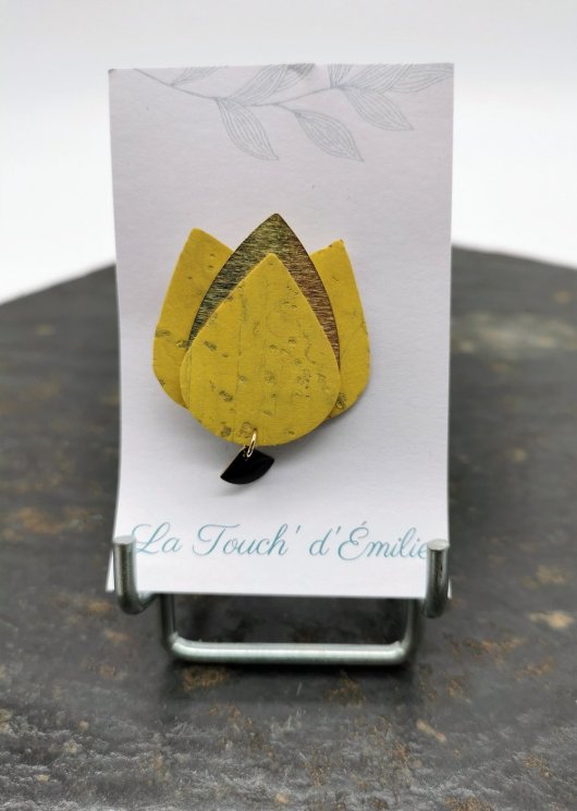Broche Tulipe yellow