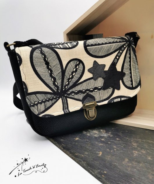 Sac City Cartable Noir Luxe étoilé