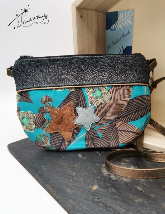 Pochette Balade Grenade Turquoise étoilé