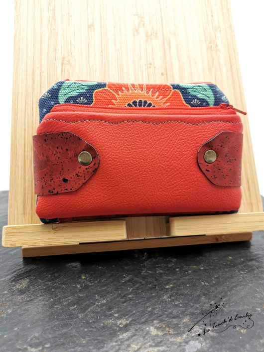 Pochette Dubble Coquelicot
