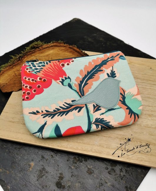Pochette Plate Bleu Tropical