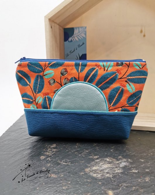 Trousse Maquillage Orange Bleue