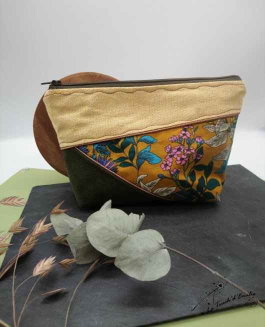 Trousse Maquillage Horizon Kaki floral