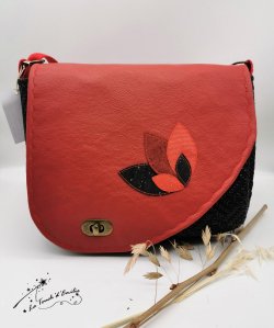 Sac Besace Asymétrique Nymphéa jeanne