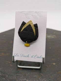 Broche Tulipe Noire