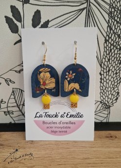 Muguets coeur fleuri jaune