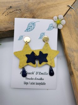 Puces Etoiles Jaunes et Bleues