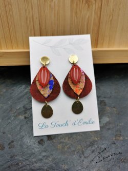 Puces Gouttes Luxe Rouges