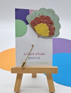 Broche Chantilly Arc en Ciel
