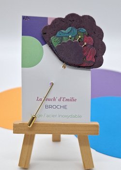 Broche Chantilly Parme