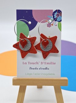 Créoles Etoile Fraise