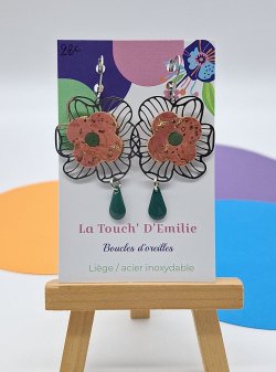 Floralie Corail Vert