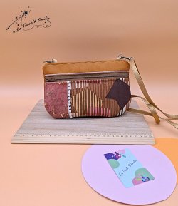 Pochette Balade Galon Melon Rose