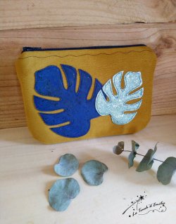 Pochette Monstera Tropicale
