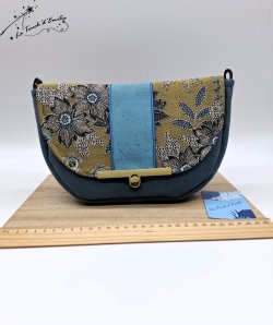 Sac City Jacquard Bleu Azur