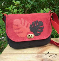 Sac Monstera Rouge et Noir