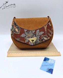 Sac Oiseau Jacquard Luxe Camel